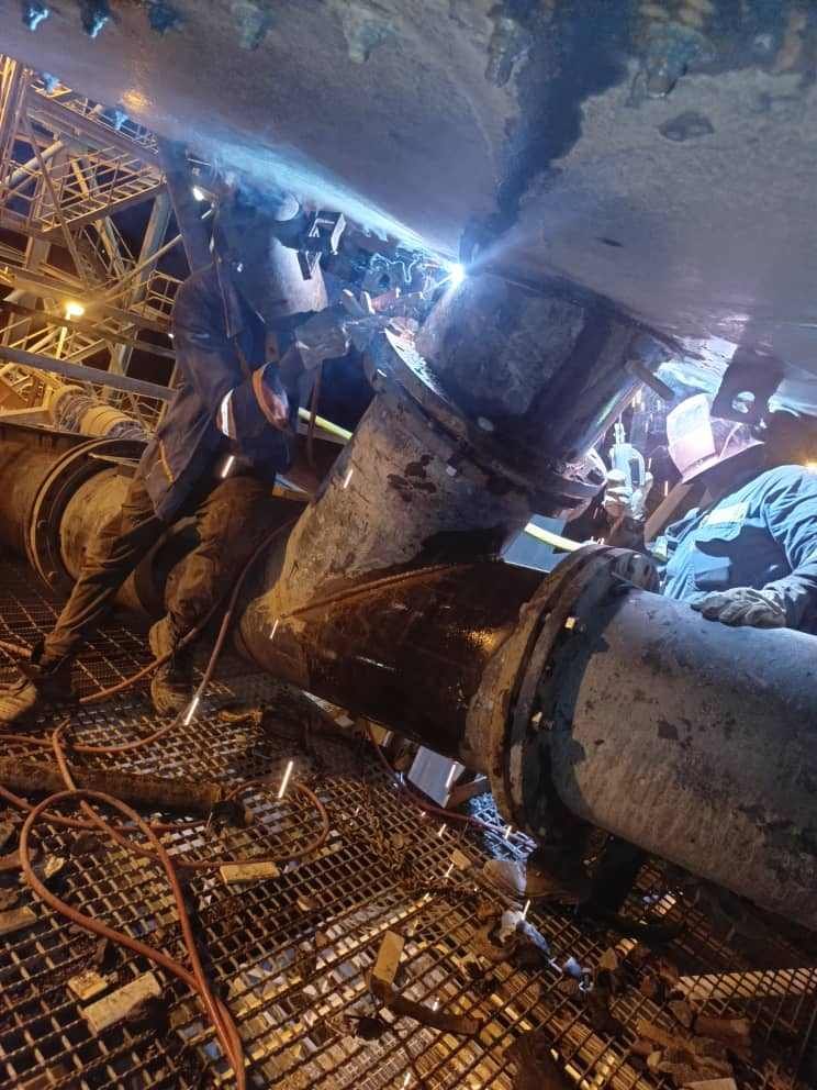 Soudeur en intervention sur site industriel